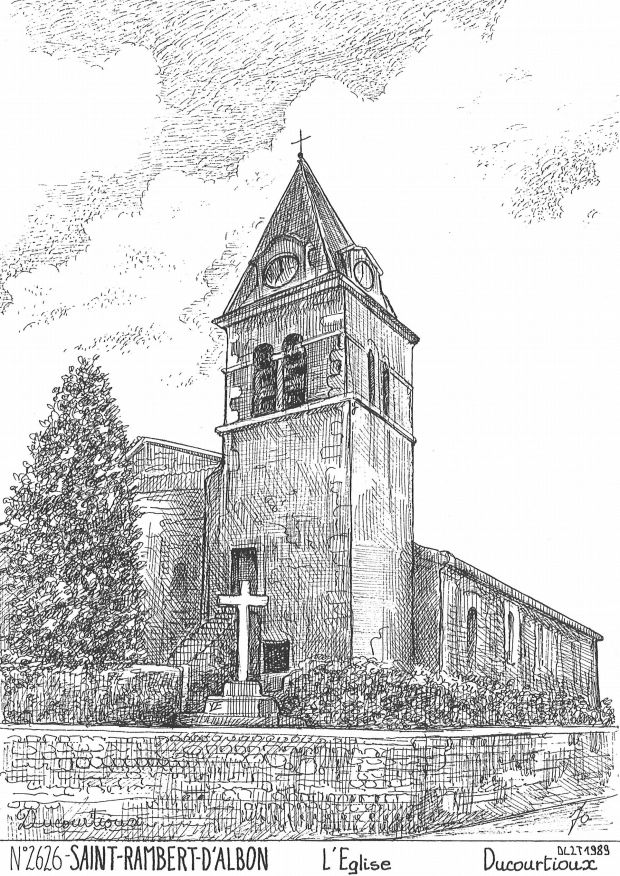 N 26026 - ST RAMBERT D ALBON - église